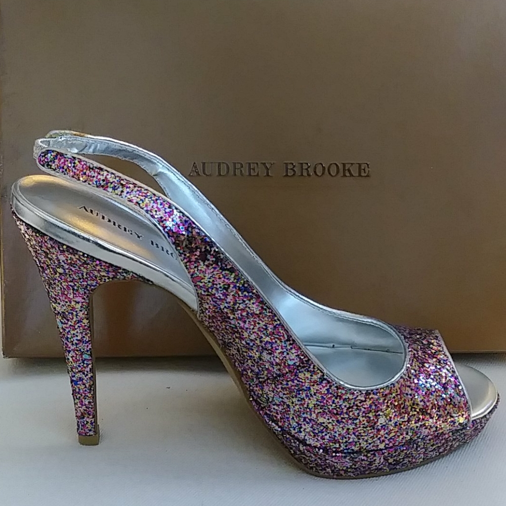 Audrey Brooke multi-color heels